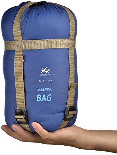 BESTEAM Ultra-light Warm Weather Rectangular Sleeping Bag, 75"L x 30"W, Outdoor Camping, Backpacking &amp; Hiking - Fit for Kids, Teens and Adults - Spring, Summer &amp; Fall - Waterproof &amp; Compact