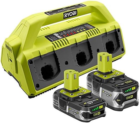 Ryobi 18-Volt ONE+ SuperCharger and 2 Lithium-Ion Batteries Kit
