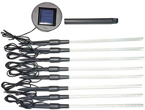Solar Pathway Light, CATNOCT 26ft Waterproof 8 LED String Lights 1.2V AA 1200MAH Path Light Set