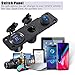 Dual QC3.0 Cigarette Lighter Socket Splitter, USB Car Charger Socket Panel Switch 250W Waterproof 12V Dual USB Charger Power Adapter Outlet with Aluminum Shell for Car Boat Marine