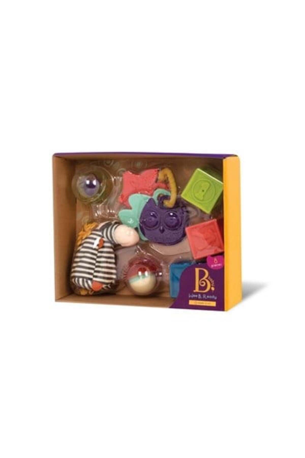 B. toys – Baby Play Set – Sensory Baby Toys – Building Blocks, Balls – Teethers, Plush Zebra – Toys for Infants, Babies – Wee B. Ready