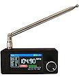 Upgraded Si4732 Mini Radio with Color Screen, Portable AM FM Pocket Radio Receiver, LSB USB Transistor Radios, Telescopic&Loop Antenna, Headphones with Headphone Amplifier, for Walking | Camping etc.