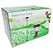iGlow Outdoor Garden Solar Lamp Post Light w/ 2 Bright White SMD LED Streetlight Style Landscape Path Deck Dual Purpose