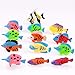 JVIGUE Ocean Sea Animals Figures, 68 Pack Mini Plastic Sea Creature Toy Set, Fish Bath Pool Toys, Deep Underwater Life Creatures Gift for Kids Cupcake Topper Party Favors