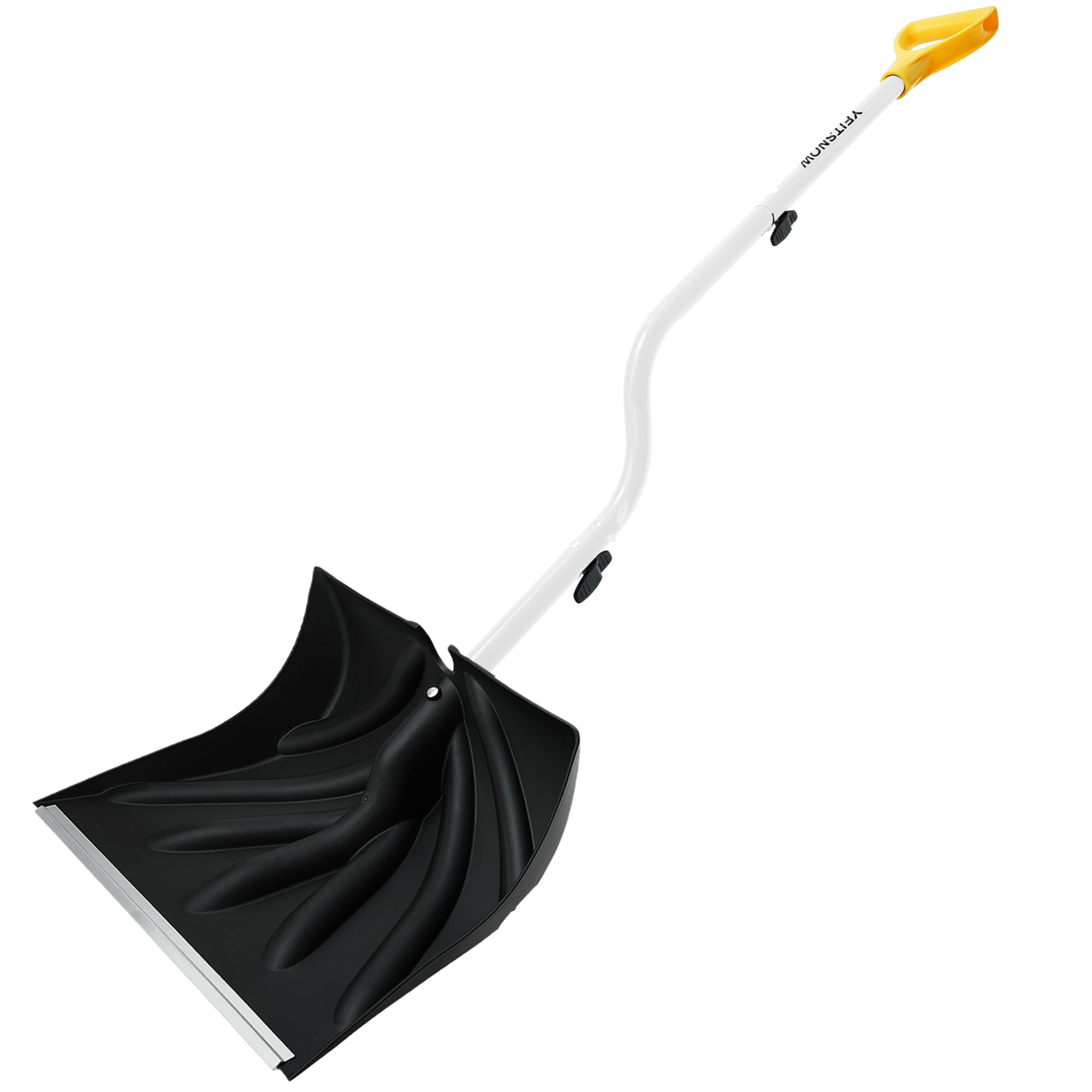 Photo 1 of YEITSNOW Snow Shovel for Driveway Ergonomic Design 17” Reinforced Heavy Duty Snow Removal Easy Assembled Tool in Winter Snowy Day for Garage Car Parking Port Workshop Barn