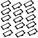 SpzcdZa 15Pack 59x45mm Office Library File Drawer Cabinet Card Tag Label Card Holder Drawer Pull/Label Holders/Label Frames Card/Label Holder Modern Label Holders Metal Frame(Black)