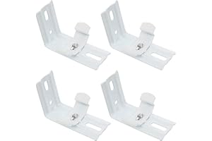 2 Pair Curtain Vertical Blind Bracket Vertical Blind L Clip Mounting for Shutters Headrails 38mm Mounting