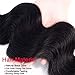 Beauty Forever Hair Brazilian Weave Virgin Hair Body Wave 3 Bundles with 1 Piece 4x4 Three part Lace Closure 100% Unprocessed Human Hair Extensions Natural Color (12 14 16+12)