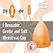 Blossom Menstrual Cup (Large, Orange)