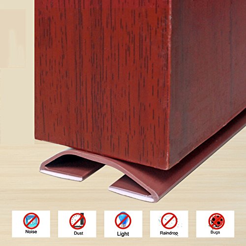 Buy Loobani Under Door Threshold Seal Strip Draught Excluder, Adhesive Bottom Weather Stripping