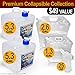 WaterStorageCube Collapsible Water Containers, No BPA Odorless Camping Drink Storage Carrier Bag & Jug for Outdoors Hiking Backpack, Portable, No-Leak Freezable (2 Cube 20L, 2 Bag 5L+10L, 1 Btl 25oz)
