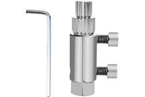 Pcmursal Broken Threaded Pipe Extractor Tool, Broken Pipe Extractor Tool, Stripped Screws and Damaged Bolts (Silver)