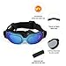 Namsan Dog Goggles Small Breed, Anti-UV Sunglasses for Dogs Small Breeds, Windproof Riding Dog Eye Protection, Yorkie Glasses with Elastic Straps, Easy Put-on/Adjustable, Bright Blue
