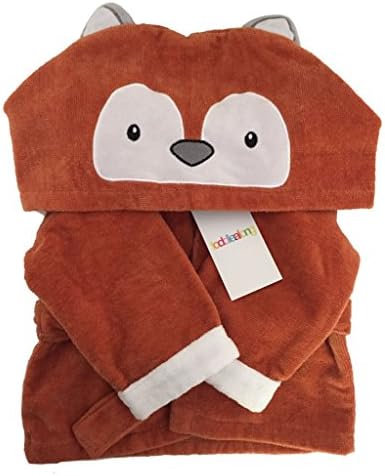 Toddlealong Hugg Hooded Baby Towel Bath Robe, the Cutest Fox Animal Design for Boy or Girl, Soft Cotton Warmer for the Beach, Pool, Bedtime, Travel, Vacation or as the Perfect Baby Shower Gift