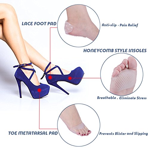 image for VANVENE Foot Cushion,Anti-slip Metatarsal Pads,Ball of Foot Cushions, 