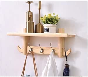 HUNYUAN-LF Escudo de Madera estantes montados en la Pared rústica