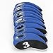 wosofe Golf Iron Covers Set for Club Mens Neoprene Elasticity Portable Selections 10pcs/lot