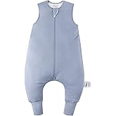 BubblePanda Rayon Made from Bamboo Toddler Sleep Sack with Feet 0.5 Tog Ultra Soft Toddler Sleeping Sack 3t-4t Baby Sleep Bag Walker Wearable Blanket with Legs 2-Way Zipper Lightweight
