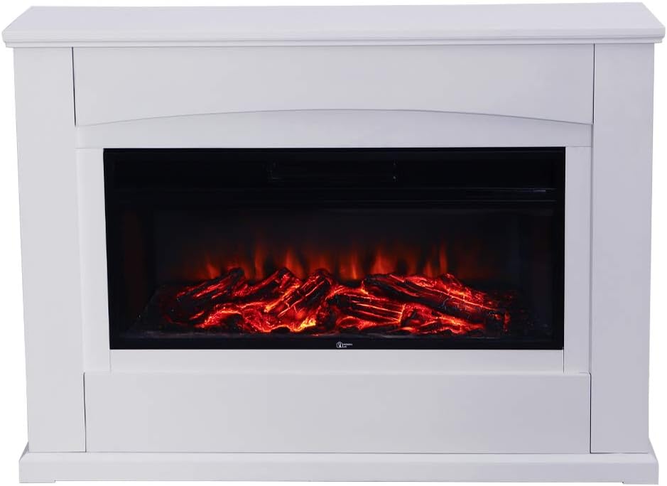Electrical Fireplaces Inset 34 Inch Electric Fire with Surround and