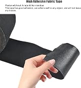 QUCUMER Black Fabric Tape 5cm x 10m Waterproof Book Binding Repair Camouflage view 4