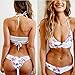 GAOGE Womens Push up Padded Bikini Tie Side Swimwear Bathing Suit Set Tow Piece