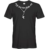 Cybertela Men's Only God Can Judge Me Tattoo Necklace T-Shirt