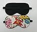 Maxfeel 100% Pure Silk Eye Mask - Sleep Eye Cover in Printed Colors (#10)