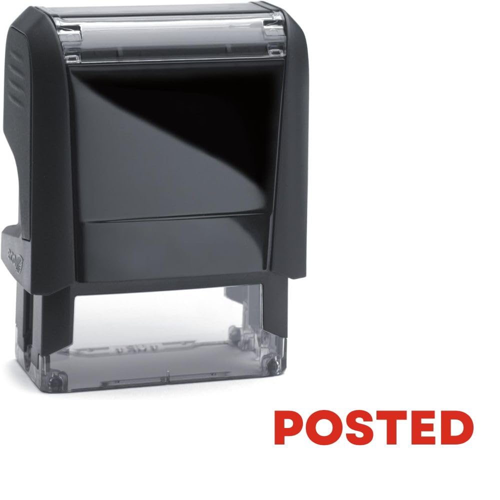 Posted Stamp – Self Inking Office Stamper – Red Ink - 24 x 7mm