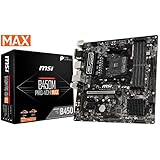 MSI ProSeries AMD Ryzen 2ND and 3rd Gen AM4 M.2 USB 3 DDR4 D-Sub DVI HDMI Micro-ATX Motherboard (B450M PRO-VDH Max)