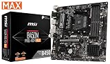 MSI ProSeries AMD Ryzen 2ND and 3rd Gen AM4 M.2 USB 3 DDR4 D-Sub DVI HDMI Micro-ATX Motherboard (B450M PRO-VDH Max)