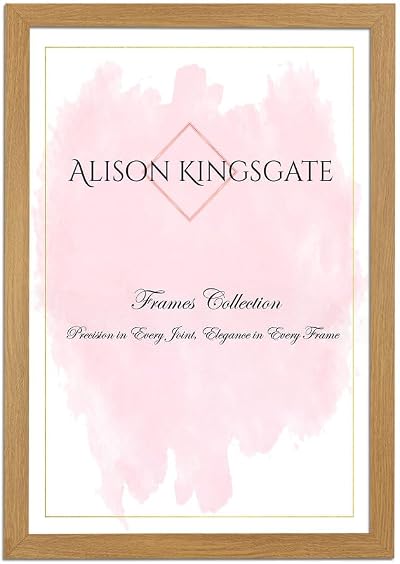 Alison Kingsgate Sleek 19x13 Oak Picture Frame with Perspex Front