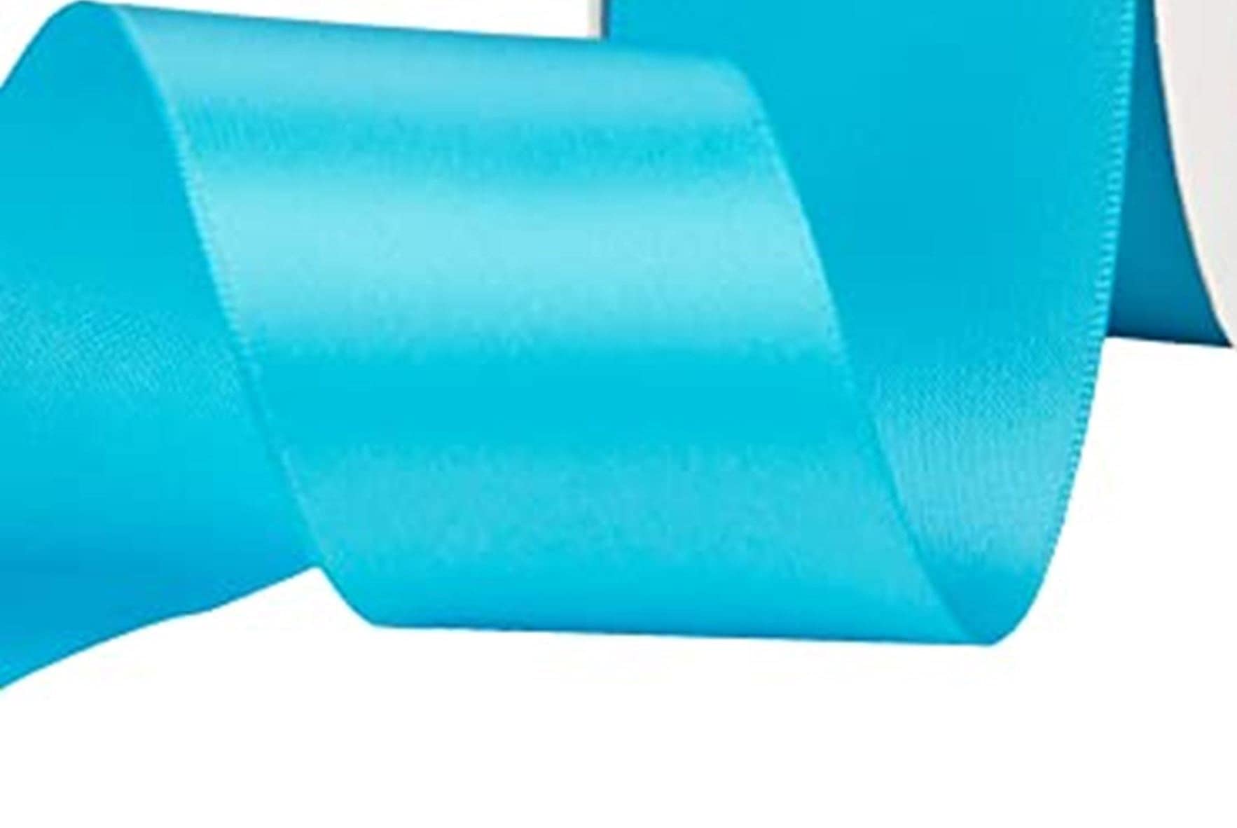 Double Faced Satin Ribbon -23 Metre, Perfect for Wedding, Gift Wrapping, Bow Making & Other Projects (25mm X 23 Metres, Turquoise)