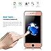 DONWELL [2 Pack Rose Gold] Compatible for iPhone 8 Plus Screen Protector, Full Cover Tempered Glass Screen Protector Designed for iPhone 7/8 Plus 5.5 Inch