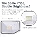 AIDEL 40W LED Flood Light, Motion Sensor Security Light Outdoor, 4000 Lumens 5000K Daylight White IP65 Waterproof, ETL Certified 2 Adjustable Heads White Flood Lights Outdoor