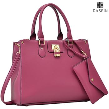 Dasein Women Fashion Handbags Tote Purses Shoulder Bags Top Handle Satchel Purse Set 2pcs