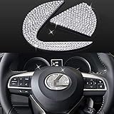 LHEVEN Bling Steering Wheel Logo Caps Compatible