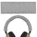 Geekria Knit Fabric Headband Cover Compatible with Sony WH-1000XM6/1000XM5/1000XM4/1000XM3, INZONE H3/H5/H7/H9 Beats Studio 3, Studio 2.0 Headphones, Replacement Repair Part (Grey)