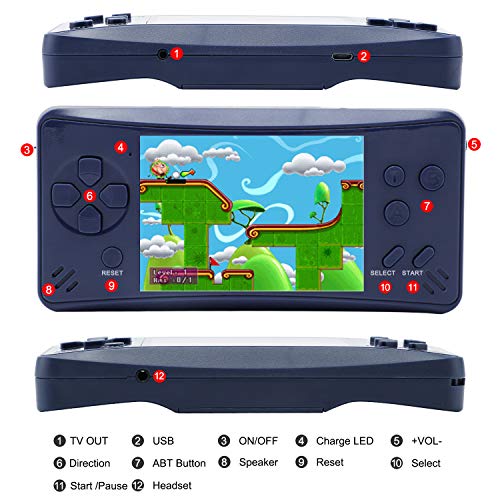 HigoKids Retro Classic Handheld Game Console Built in 218 Games AV Out