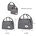 Aosbos Lunch Bags for Women Lunch Box for Girls Kids Insulated Lunch Cooler Bag Lunchbox Adult Lunch Tote Bag Food Meal Prep Bag Bento Box Carrying Bag Work School Picnic (Polka Dots)