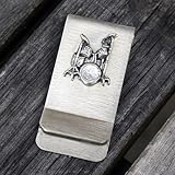 Drumset Money Clip, Gift Idea for Drummer