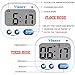 Vinker Digital Kitchen Timer, Clock for 12 Hour AM/PM Indications with Big Digits, Loud Alarm and flashing indicator light