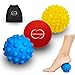 Total Foot Massager Set (3 Plantar Deep Tissue Massage Ball) – Trigger Point Tissue Work for Plantar Fasciitis, Heel, Foot Arch & More – Physical Therapy Myofascial Release for Effective Pain Relief