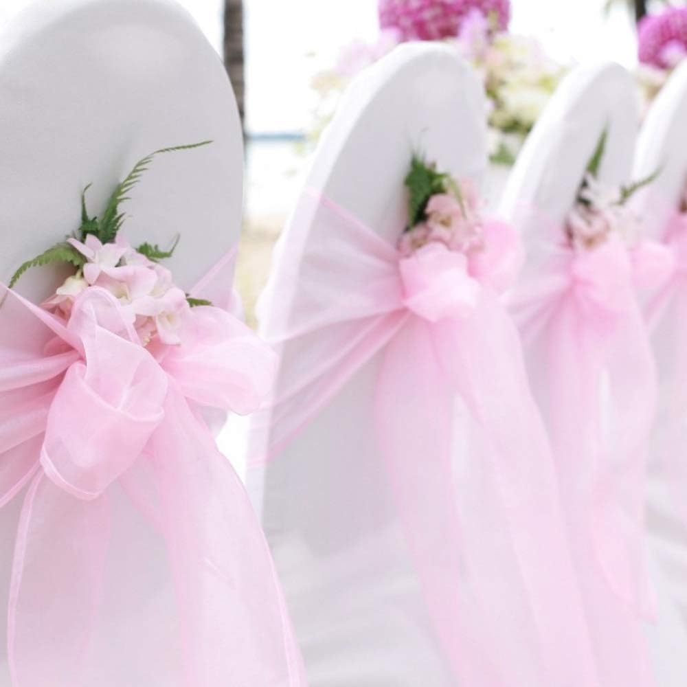 Best Pink Satin Chair Covers