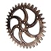 Jili Online 29cm Rustic Wooden Wall Hanging Steampunk Gear Home Shop Art Craft Decor #C