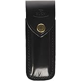 Buck Knives Sheath for 110 Folding Hunter Knife, Black Leather, 9" x 2-1/8" | Leather Knife Sheath with Belt Loop, Durable Pouch Holder for Everyday Carry Knives for Work, Hunting, Camping, and More