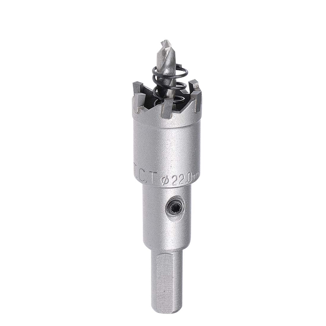 Sourcingmap 22mm Carbide Hole Cutter, Hole Saws for 0.5mm-3mm Stainless Steel 5mm Metal Sheet