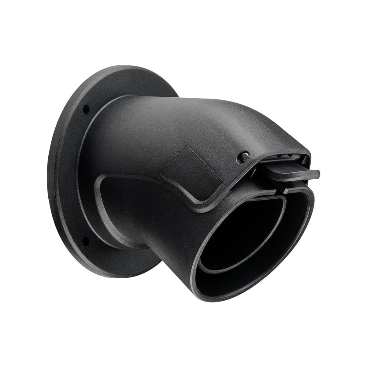 Goobay 61142 Wall Mount Type 2 ChargingCable for Electric Vehicles/Angled Mount for EVCable Organizer/Holder for Charger Plug, Black