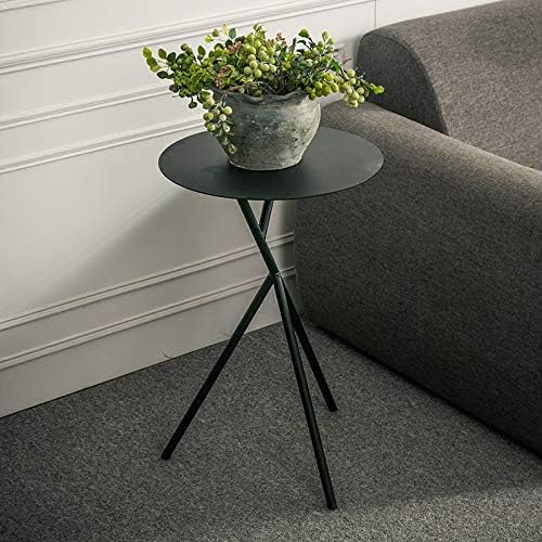 CWLLWC Rack, Simple Iron Coffee Table Creative Balcony Object Flower Rack Master Design Multi-Color Living Room Small Round Table