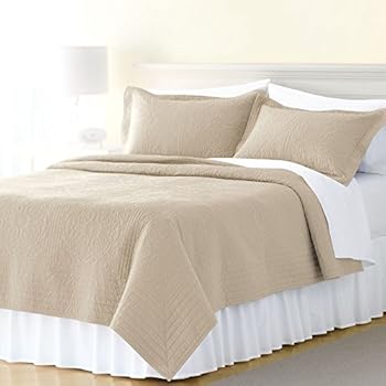 Amazon.com: Auvoau Collection 3pc Luxury Bedspread