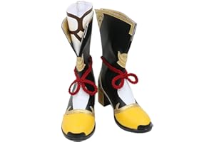 Yuancoser Liyue Xiangling Cosplay Shoes Midcalf Boots C006